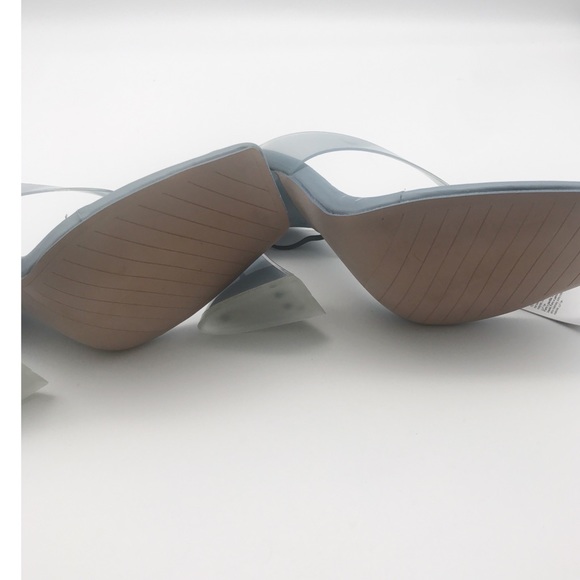 Zara Baby Blue Square Toe Thong Sandals - Picture 13 of 15